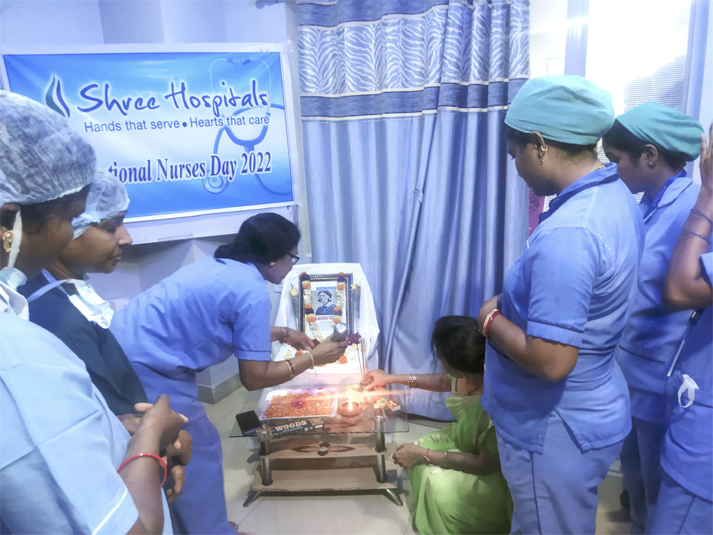 Nursing day celebration in our SHREE HOSPITALS