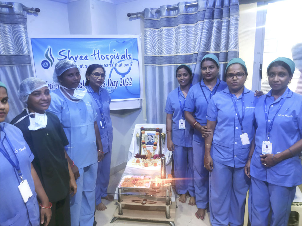 Nursing day celebration in our SHREE HOSPITALS